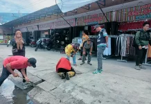 Kadis PUTR Tanjungbalai Turun Langsung Pantau Penanganan Genangan Air