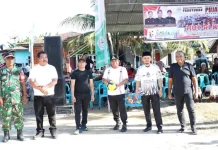 Wabup Labuhanbatu Buka Turnamen Voli Piala Bergilir DPC Pujakusuma Pangkatan