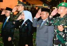 Bupati Labuhanbatu Ikuti Apel Kehormatan dan Renungan Suci HUT ke-81 RI