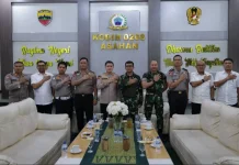 Dandim 0208/Asahan Terima Kunjungan Silaturahmi Kapolres