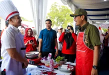 Semarak HUT Ke-81 RI Korpri Medan Makin Meriah, Rico dan Zaki Ikut Lomba Memasak