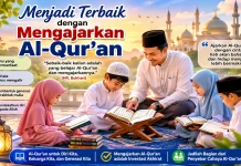 Menjadi Terbaik dengan mengajarkan Alqur'an