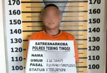 Satresnarkoba Polres Tebing Tinggi Amankan Pria Bawa Sabu
