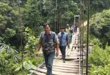 Jembatan Gantung Rampa Julu Direhab, TNI AD Bantu Pulihkan Akses Warga