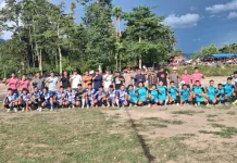 Danramil 04/Tigalingga Bersama Unsur Forkopimcam Saksikan Final Katanta Cup ke-40