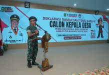 Dandim 0208/AS Ajak Calon Kades dan Masyarakat Jaga Pilkades Tetap Damai