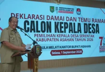 Bupati Asahan Deklarasikan Pilkades Damai, 128 Calon Diminta Jaga Kondusifitas
