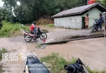 Hujan Lebat Picu Lahar Dingin Sinabung di Karo