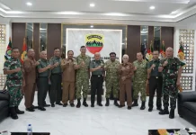 Kapoksahli Pangdam I/BB Terima Audiensi Kepala Pusat Veteran Bacadnas Kemhan