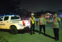Polsek Medan Tuntungan Patroli Cegah Begal dan Tawuran
