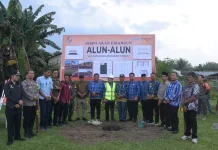 Warga Sambut Antusias Pembangunan Alun-Alun Hamparan Perak