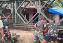 Jembatan Modular di Desa Sihare'o III Nias Capai 64,5 Persen