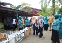 TP-PKK Provsu Kunjungi Kelurahan Bunga Tanjung, Evaluasi Lomba LBS Tingkat Sumut