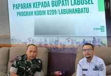 Bupati Labusel Terima Paparan Kodim 0209/Labuhanbatu, Sinergi Pembangunan Desa