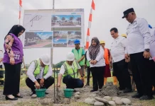 Dua Alun-Alun Kecamatan Mulai Dibangun di Kabupaten Deli Serdang