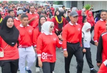 Ribuan Warga Labuhanbatu Meriahkan Jalan Santai HUT ke-81 PMI
