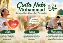 Cinta Nabi Muhammad dengan Hati, Lisan dan Perbuatan