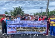 Puluhan Tahun Dinanti, Jalan Persil Dusun XVIII Desa Percut Kini Diaspal