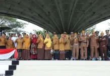 Bupati Asahan Ikuti Upacara HUT ke -81 TNI