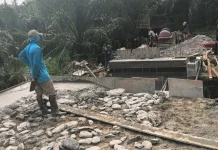 Kodim 0212/TS Bangun Jembatan Beton di Simadihon Paluta, Progres Capai 20,6 Persen