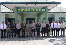 Kapolres dan BRI Sidikalang Sambangi Markas Kodim 0206/Dairi
