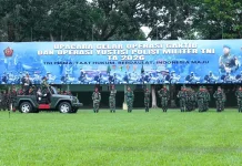 Upacara Gelar Operasi Gaktib dan Yustisi 2026 di Makodam I/BB