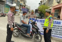 Satlantas Polres Tanjungbalai Gelar Penyuluhan ke Jalan