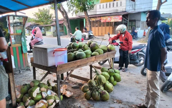 Air Kelapa Segar Banyak Diburu saat Bulan Ramadan