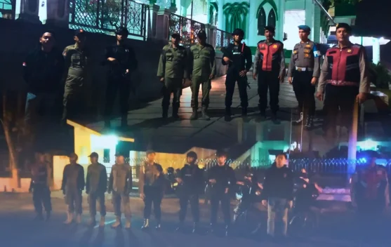 Brimob Bersinergi, Patroli Asmara Subuh di Jalanan Kota Tebing Tinggi