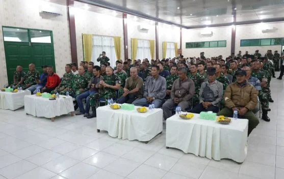 Antusiasme Masyarakat Tinggi Nobar Piala Dunia di Kodim 0208 Asahan
