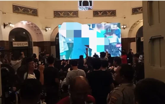 Dukungan dan Apresiasi Warga Kota Medan Nobar di Pos Bloc
