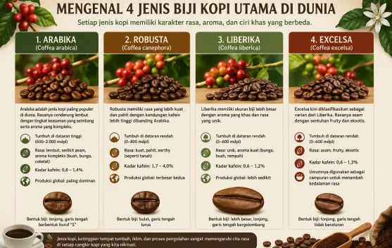 Mengenal Empat Jenis Biji Kopi di Dunia, Mana Favorit Anda?