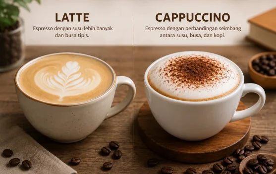 Cappuccino dan Latte Sama-Sama Kopi Susu, Apa Bedanya?