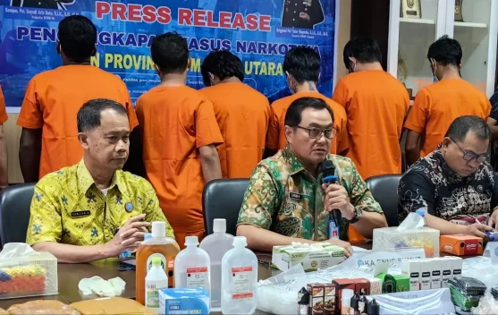 BNNP Sumut Ungkap Tiga Kasus Narkotika dalam Sepekan