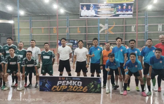 Bank Sumut Raih Juara Ketiga Turnamen Futsal Pemko Cup 2026