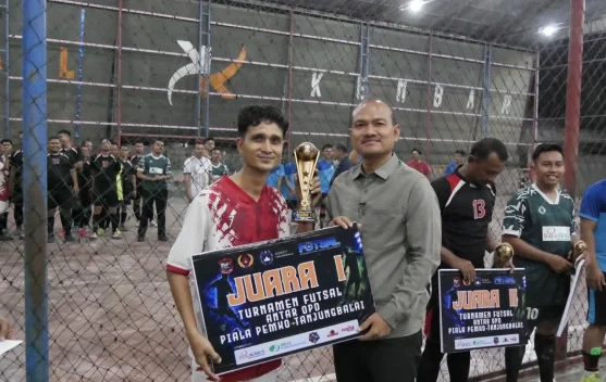 Poldam Raih Gelar Juara Turnamen Futsal Antar OPD Tanjungbalai