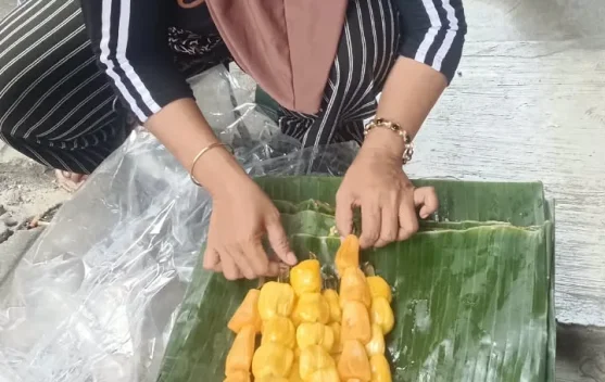 Dari Perbaungan ke Medan,Pedagang Nangka Andalkan Untung Dari Setiap Tusuk