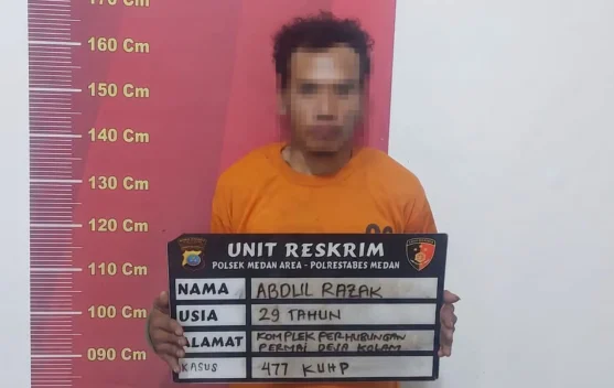 Polsek Medan Area Amankan Terduga Pencuri Kaca Spion Mobil