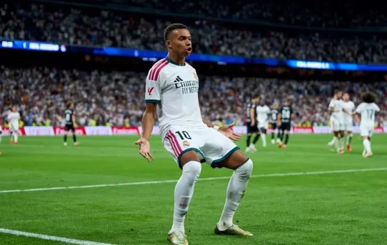 Kylian Mbappe Cetak Hat-trick saat Real Madrid Libas Sociedad