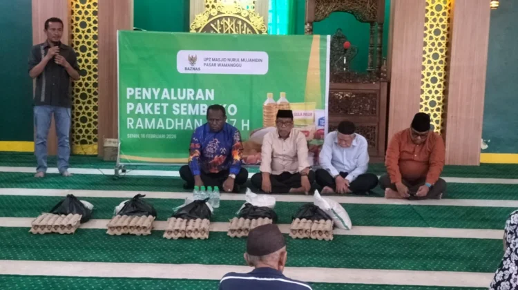Jelang Ramadan, UPZ Bagikan Sembako