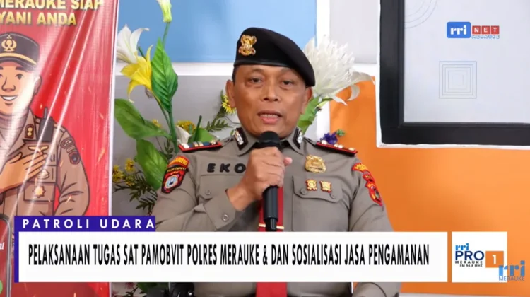 Patroli Rutin Amankan Objek Vital Merauke