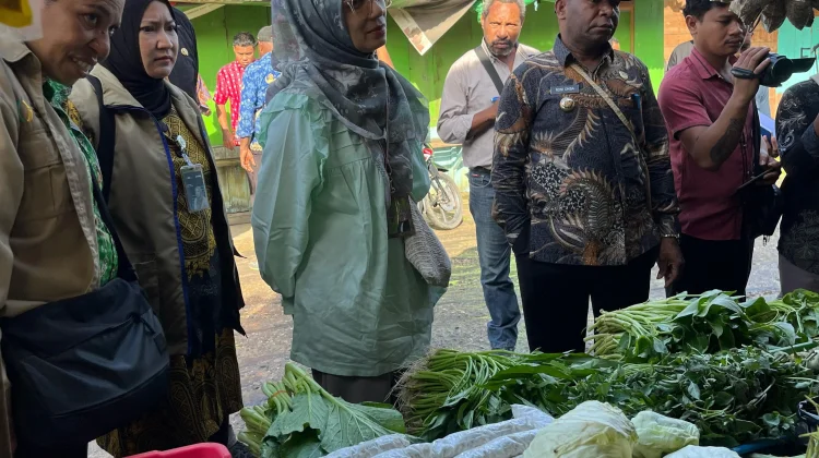 Pemkab Boven Digoel dan Satgas Saber Sidak Pasar Wet