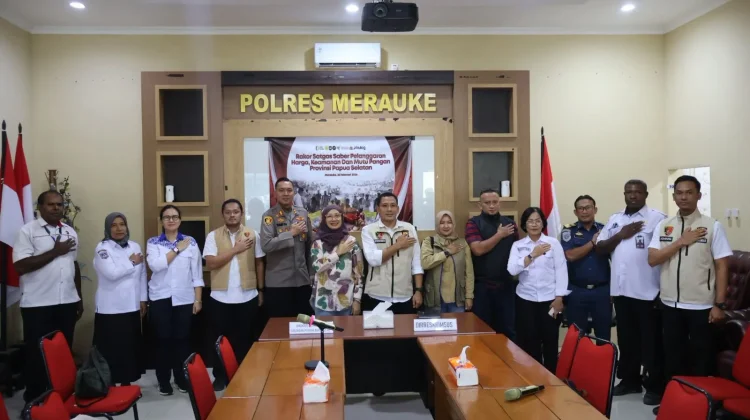Polres Merauke Dukung Kunjungan Kerja Dirreskrimsus Polda Papua