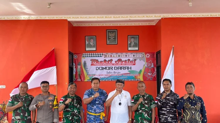 Sambut Hari Raya Nyepi, Personel Kodaeral XI Ikut Donor Darah