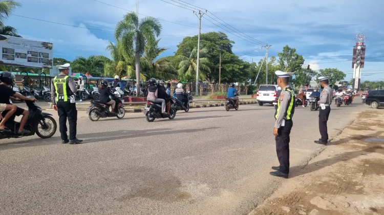 Polantas Merauke Gencar Turlalin Depan Masjid Al Aqsha