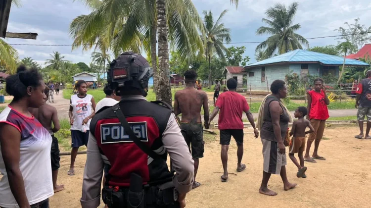 Personel Polres Merauke Amankan Keributan di Komplek PNG Buti
