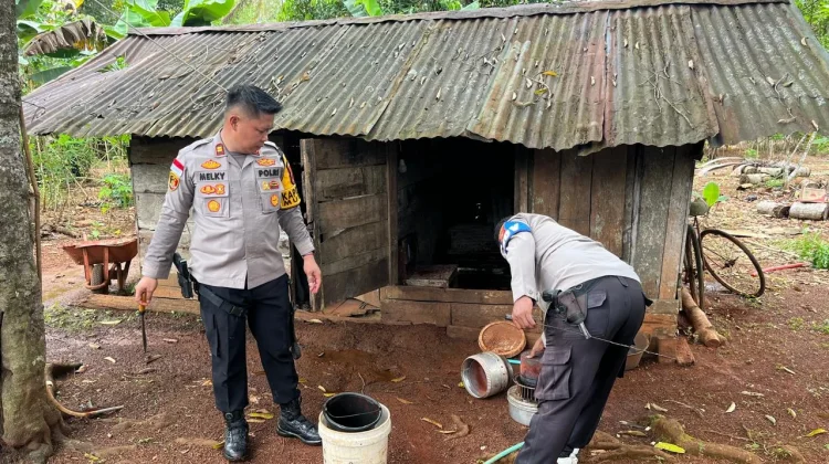 Polsek Muting Temukan Dua Lokasi Produksi Sopi