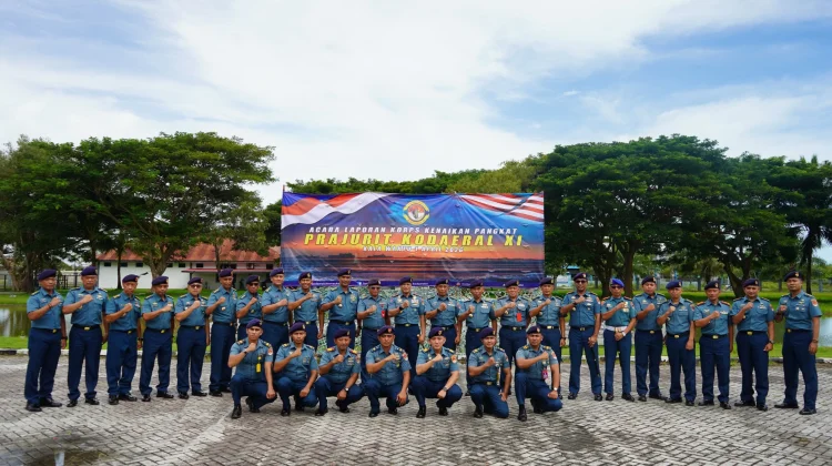 Tiga Puluh Enam Perwira Kodaeral XI Terima Kenaikan Pangkat