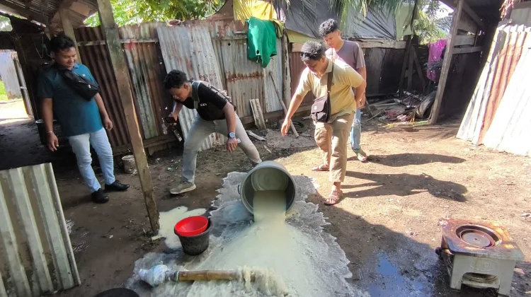 Razia Sopi di Merauke, Puluhan Liter Diamankan
