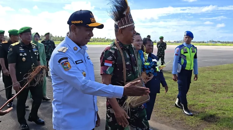 Mayjen TNI Frits Pelamonia Tiba di Merauke, Papua Selatan